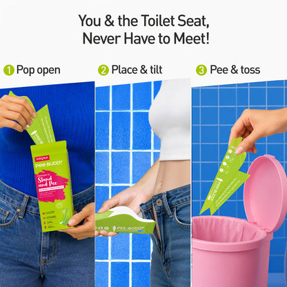 PeeBuddy Disposable Female Urination Device (Pack of 10 Funnels)