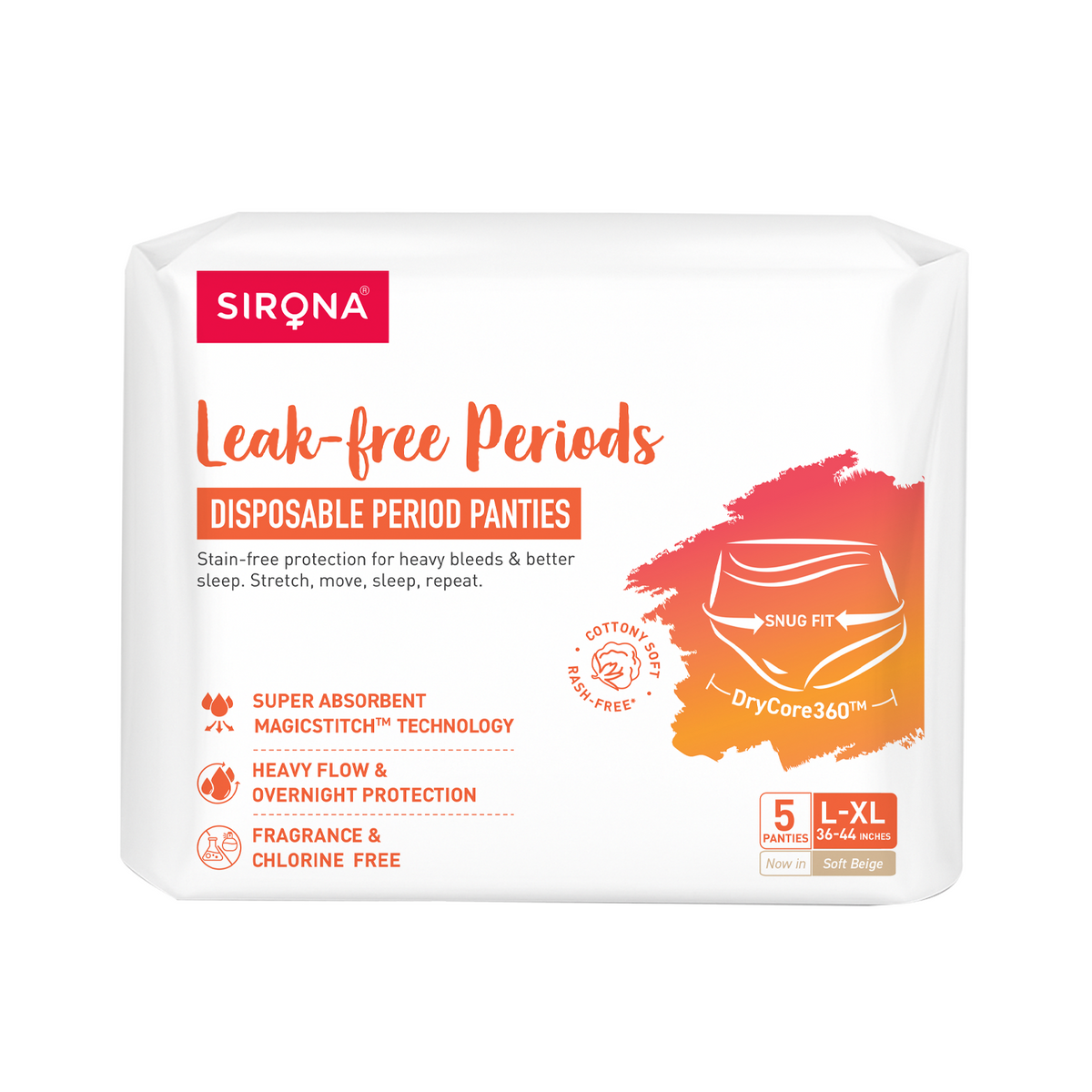 Disposable Period Panties for Women (Pack of 5 Panties)