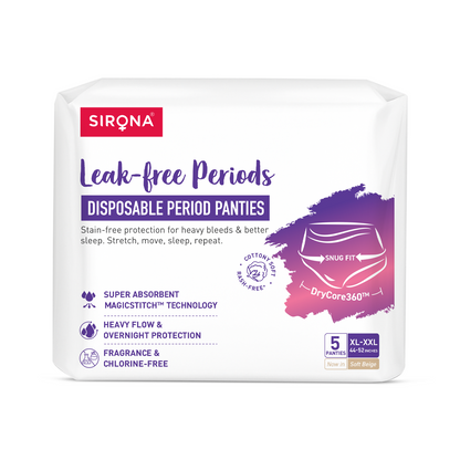 Disposable Period Panties for Women (Pack of 5 Panties)
