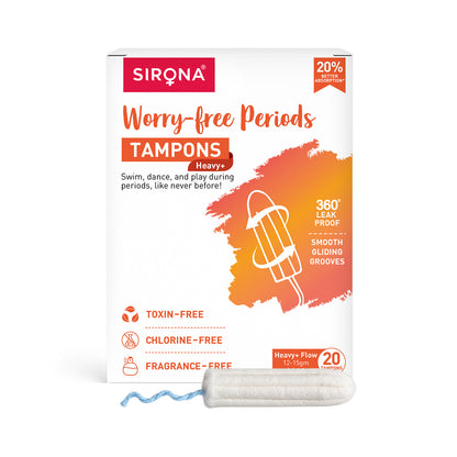 Digital Tampon Heavy+ Flow (1 Pack of 20 Tampons)