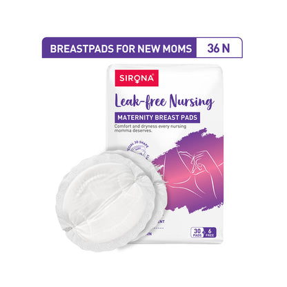 Premium Disposable Maternity Breast Pads (Pack of 36 Pads)