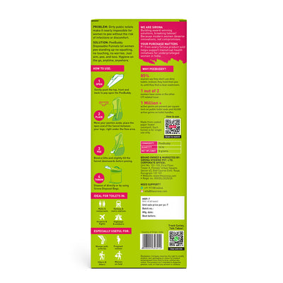 PeeBuddy Disposable Female Urination Device (Pack of 10 Funnels)