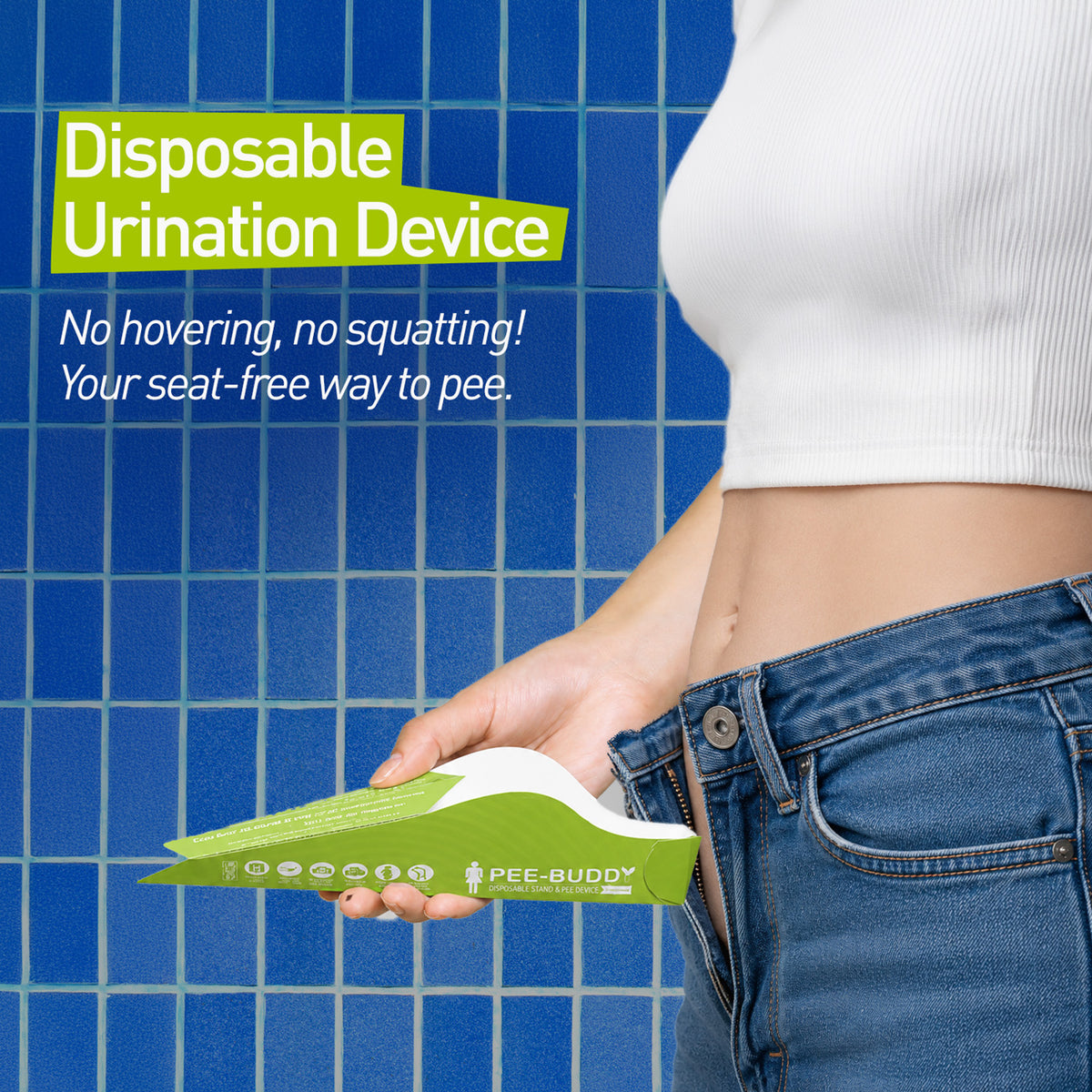 PeeBuddy Disposable Female Urination Device (Pack of 10 Funnels)
