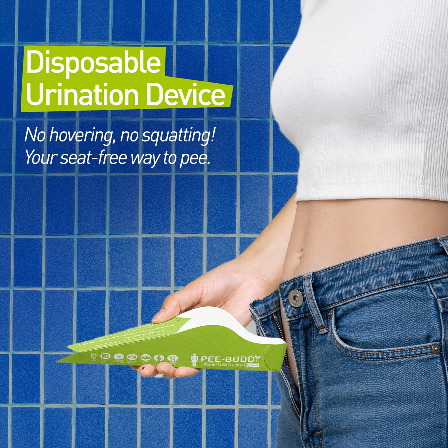 PeeBuddy Disposable Female Urination Device (Pack of 10 Funnels)