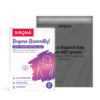 Adult Diaper Disposable Bags (Pack of 30 Bags)