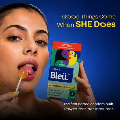 Bleu Dotted Vegan Condoms (1 Pack of 8)