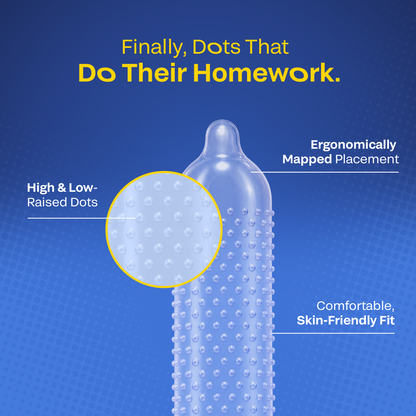 Bleu Dotted Vegan Condoms (1 Pack of 8)