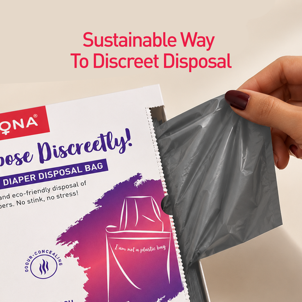 Adult Diaper Disposable Bags (Pack of 30 Bags)