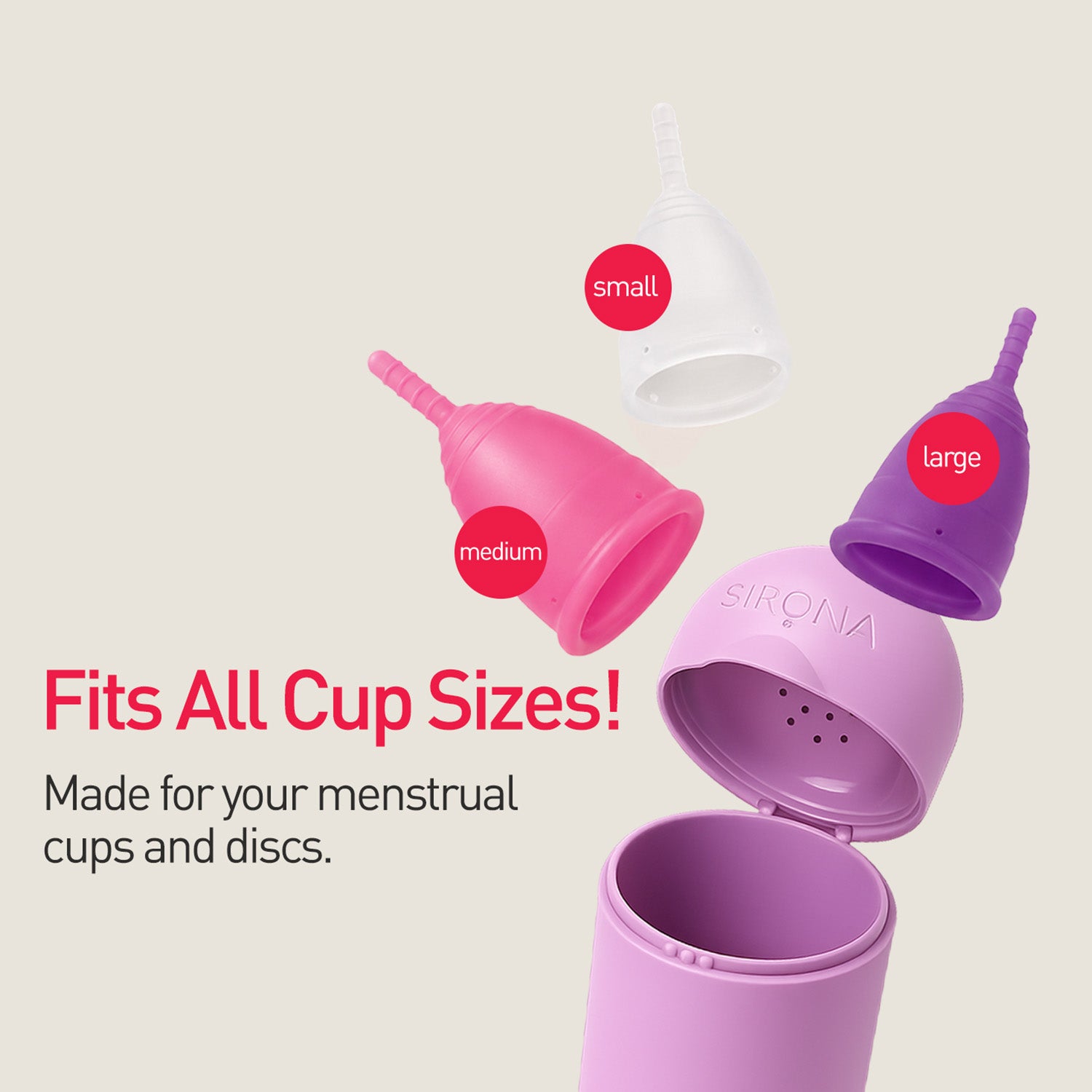Menstrual Cup with Microwaveable Sterilizer