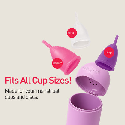 Menstrual Cup with Microwaveable Sterilizer
