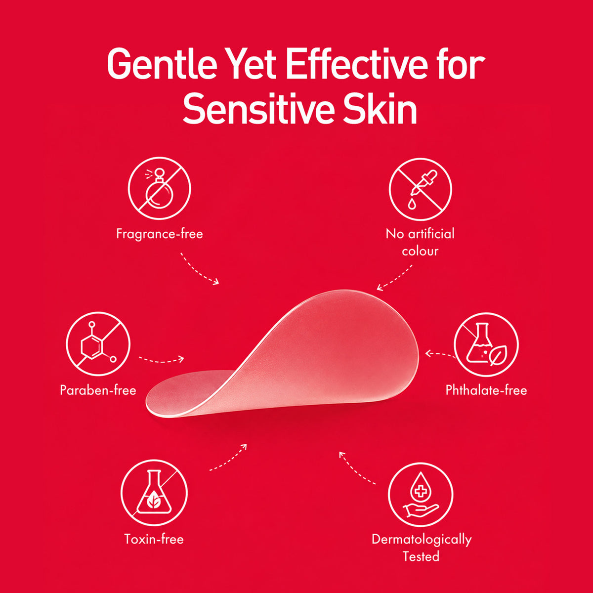 Acne pimple patch for face, transparent, gentle and effective for sensitive skin, fragrance-free and dermatologically tested