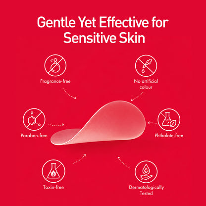 Acne pimple patch for face, transparent, gentle and effective for sensitive skin, fragrance-free and dermatologically tested