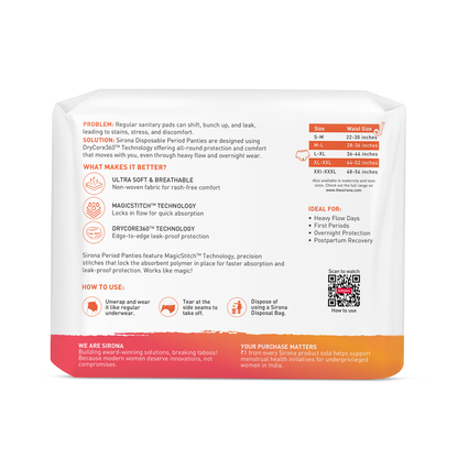 Disposable Period Panties for Women