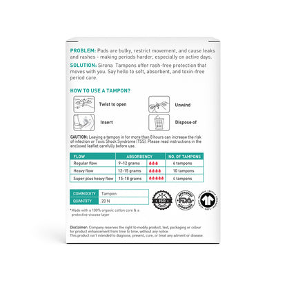 Mixed Flow Tampons (Pack of 20)