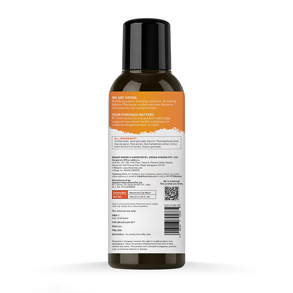 Natural Menstrual Cup Wash – 100 ml
