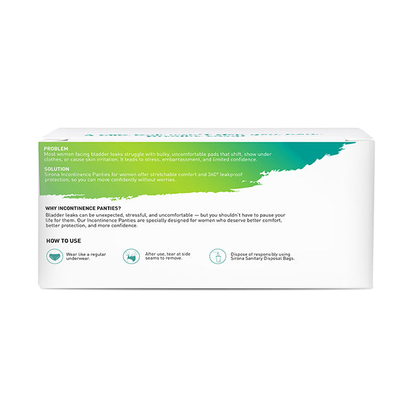 Sirona Incontinence Panties for Women - Pack of 10