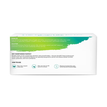 Sirona Incontinence Panties for Women - Pack of 10