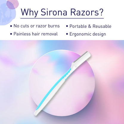 Sirona Eyebrow Razor Pack of 3_Turquoise