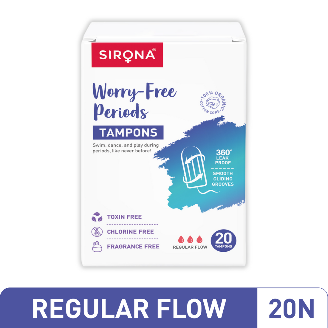 Sirona Regular Flow Tampons
