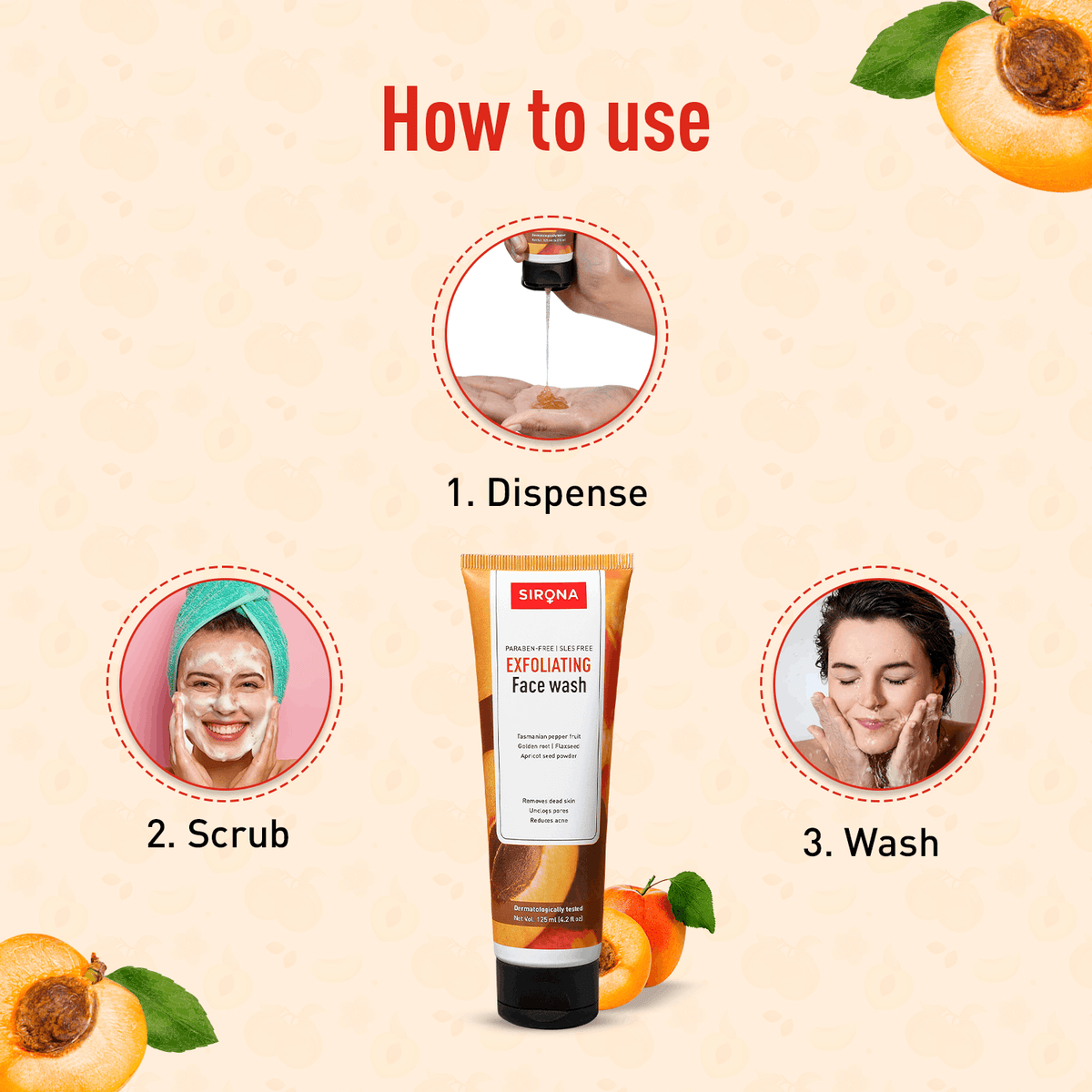 Exfoliating Face Wash (1 Pack of 125 ml)