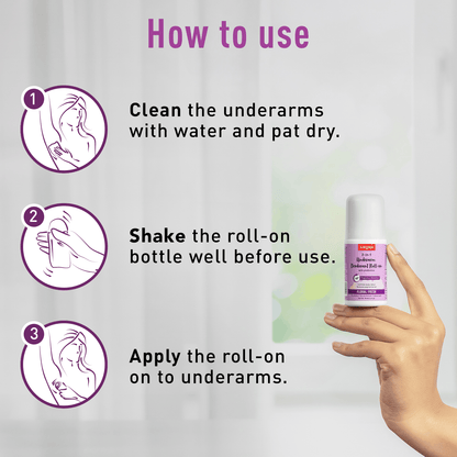Sirona No Sweat Combo - 2 in 1 Underarm Roll On, Underarm Sweat Pads, Soft &amp; Rash Free, Safe on Skin - Pack of 1