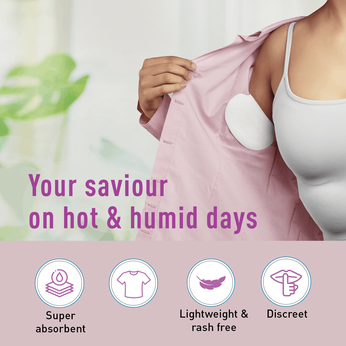 Underarm Roll On &amp; Sweat Pads Duo