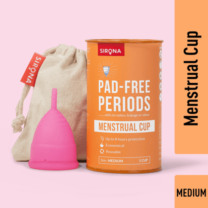 Sirona Reusable Menstrual Cup with Pouch