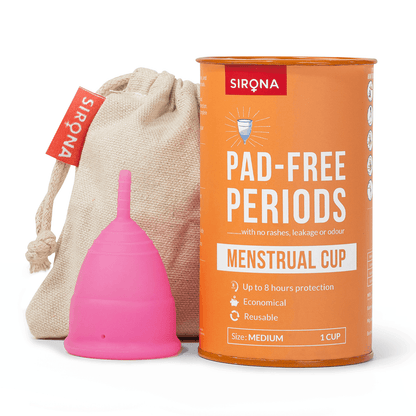Sirona Reusable Menstrual Cup with Pouch