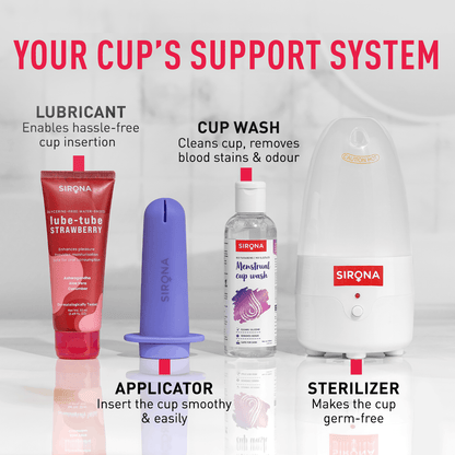 Sirona Reusable Menstrual Cup with Pouch