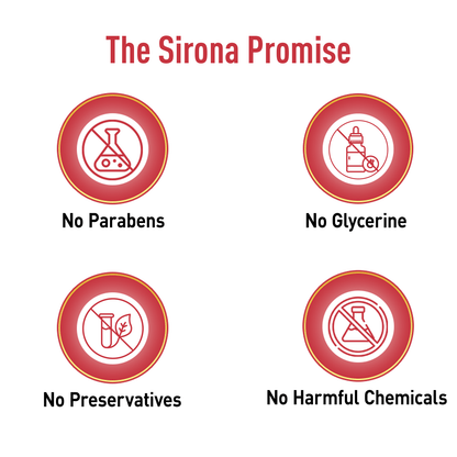 Sirona Lube Tube Strawberry Flavour | Water-based Lube for Ph Balance | Personal Lube for Sensual Massage &amp; Lubrication, Glycerine Free - 50ml