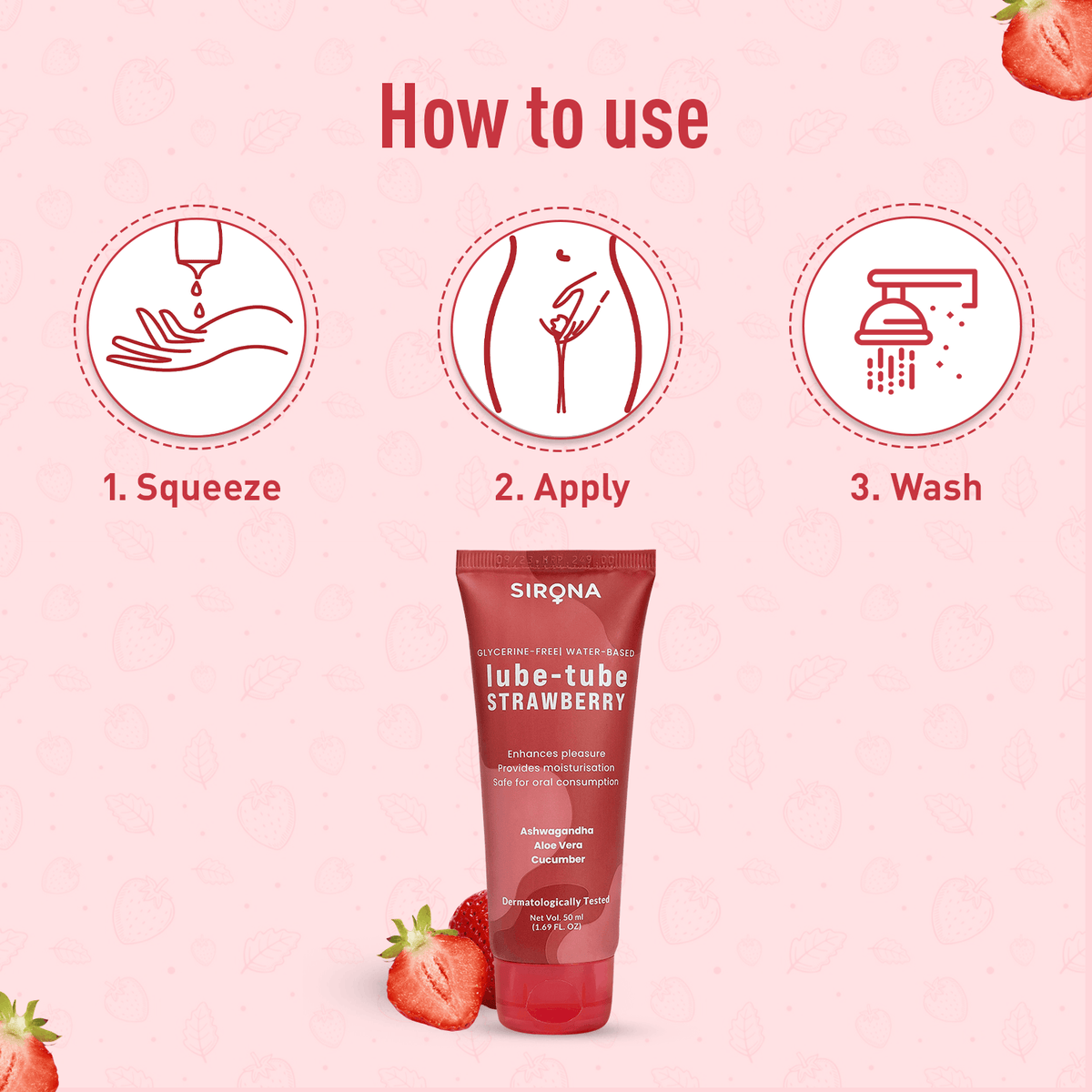 Lube Tube (Strawberry, 1 Pack of 50 ml)