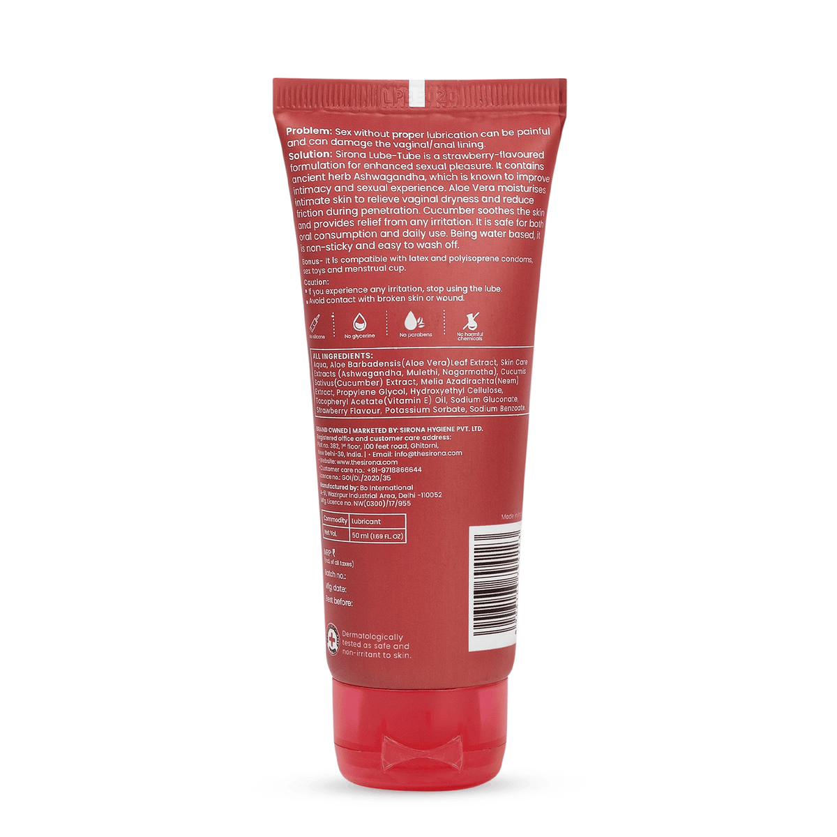Lube Tube (Strawberry, 1 Pack of 50 ml)