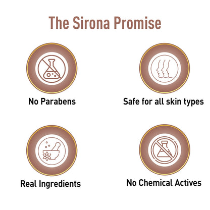 Sirona Gold Ore Bath Soap Bar | Handmade Soap Enhance Radiance, Fights Infections, Paraben free, Chemicals free - 50 gm
