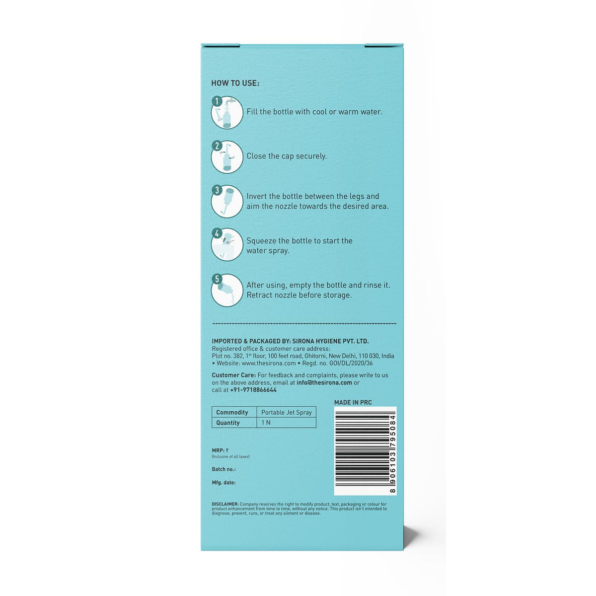 PeeBuddy Portable Jet Spray - 350ml Volume