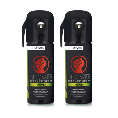 Two Sirona Impower Defence Spray bottles 