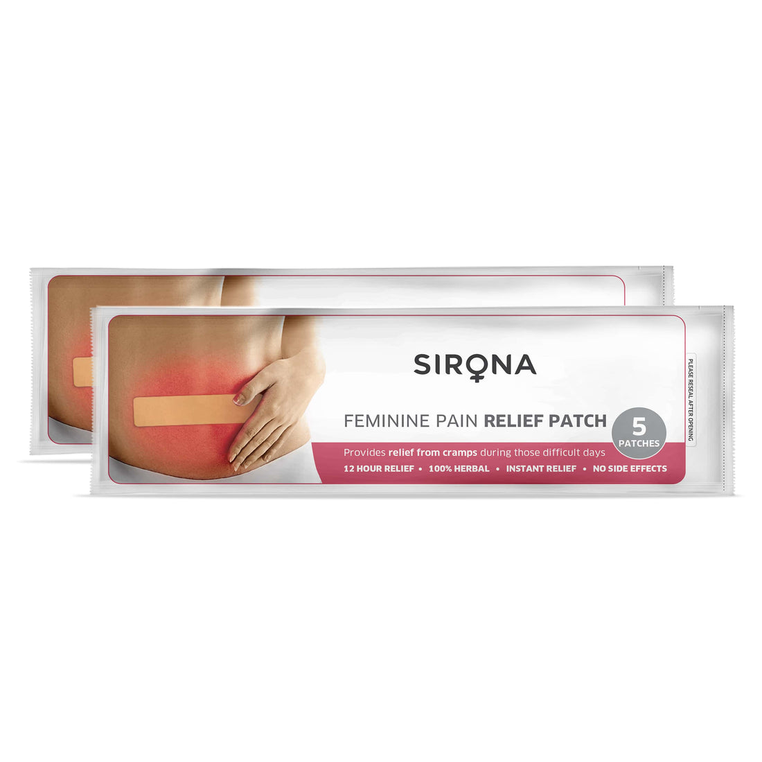 Sirona Period Pain Relief Patches