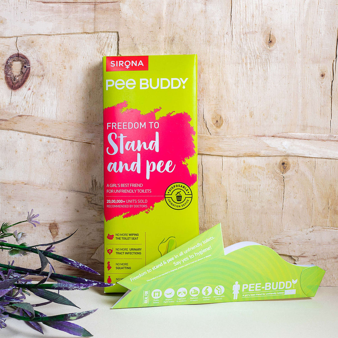 PeeBuddy Female Urination Device | Stand and Pee Urine Funnel For Women, Disposable, Portable, Leakage proof, Ideal for Public Toilets