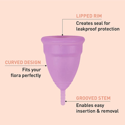 Sirona Pro Reusable Menstrual Cup with Pouch, Mini Intimate Wash &amp; Cup Wash
