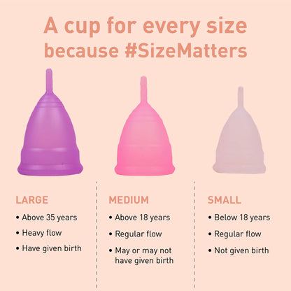 Sirona Pro Reusable Menstrual Cup with Pouch, Mini Intimate Wash &amp; Cup Wash