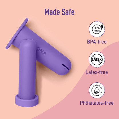 Reusable Menstrual Cup Applicator with Strawberry Lube