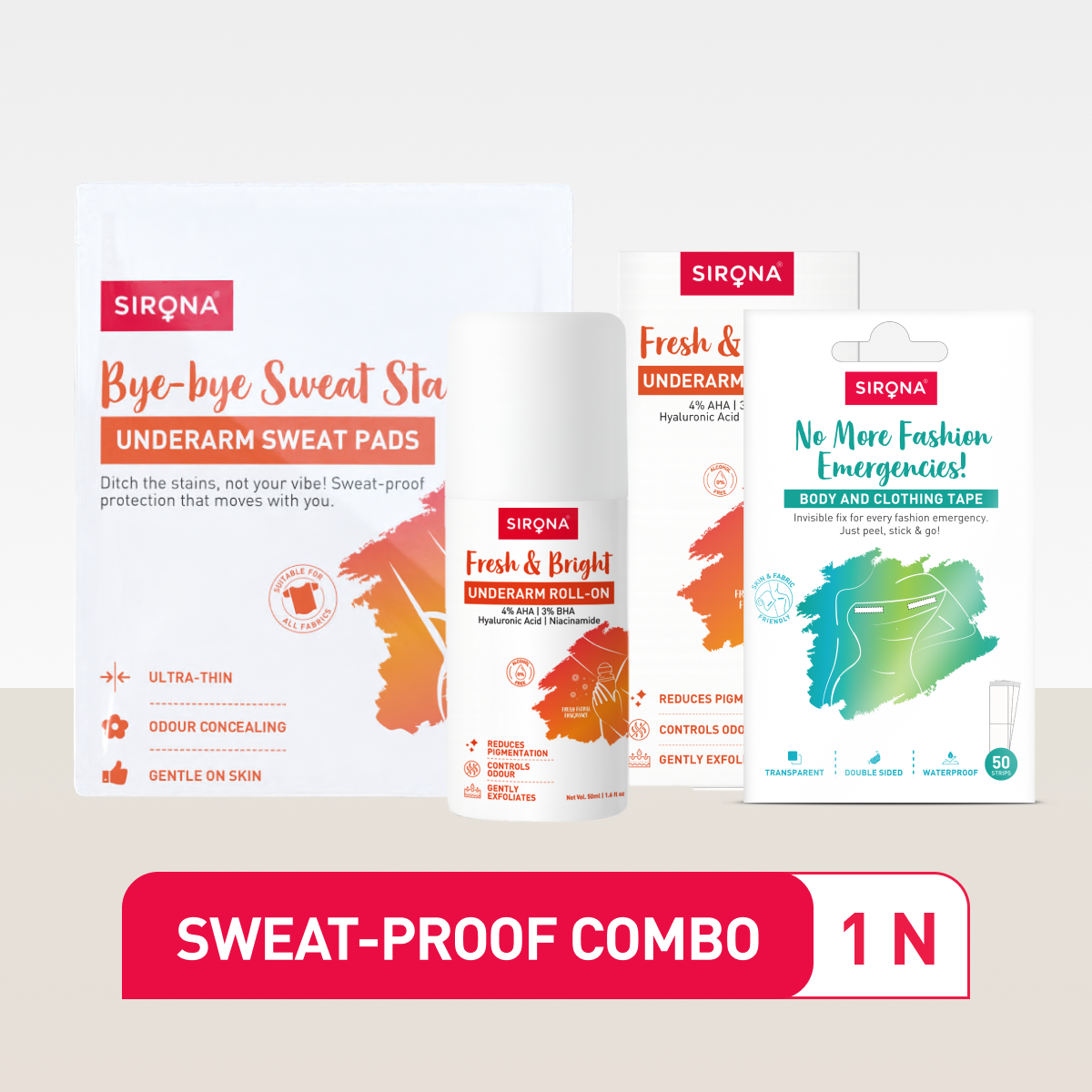 Sirona sweat-proof products