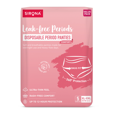 Sirona Disposable Period Panties Comfort +  XL-XXL pack of 5