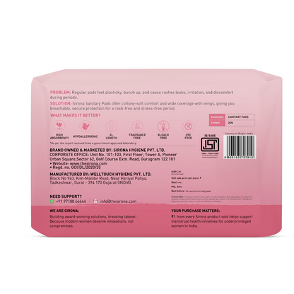 Comfort + Sanitary Pads