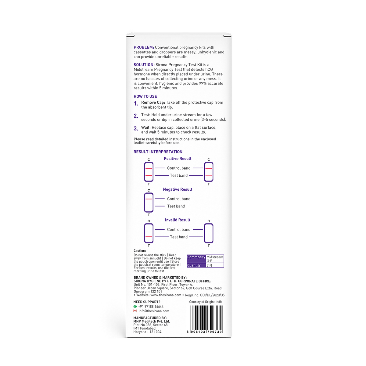 PregRx Midstream Pregnancy Test
