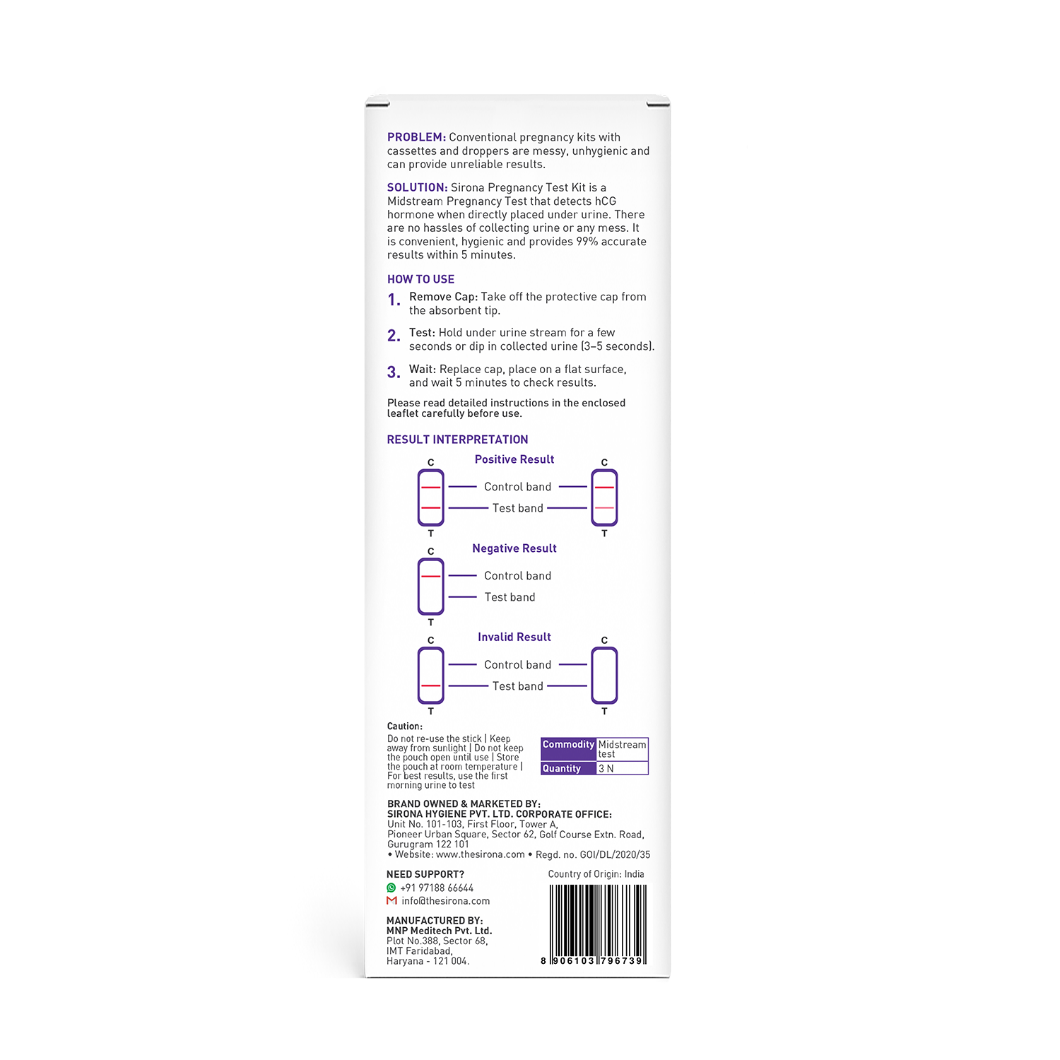 PregRx Midstream Pregnancy Test