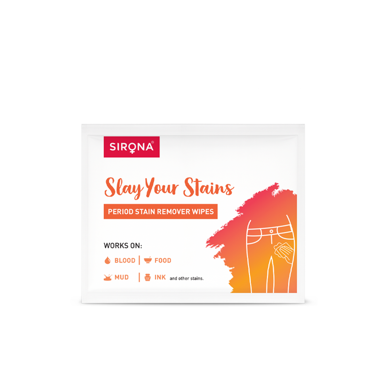 Period Stain Remover Wipes - Pack of 10