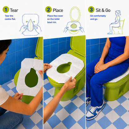 PeeBuddy Disposable Toilet Seat Covers (Pack of 20 Covers)