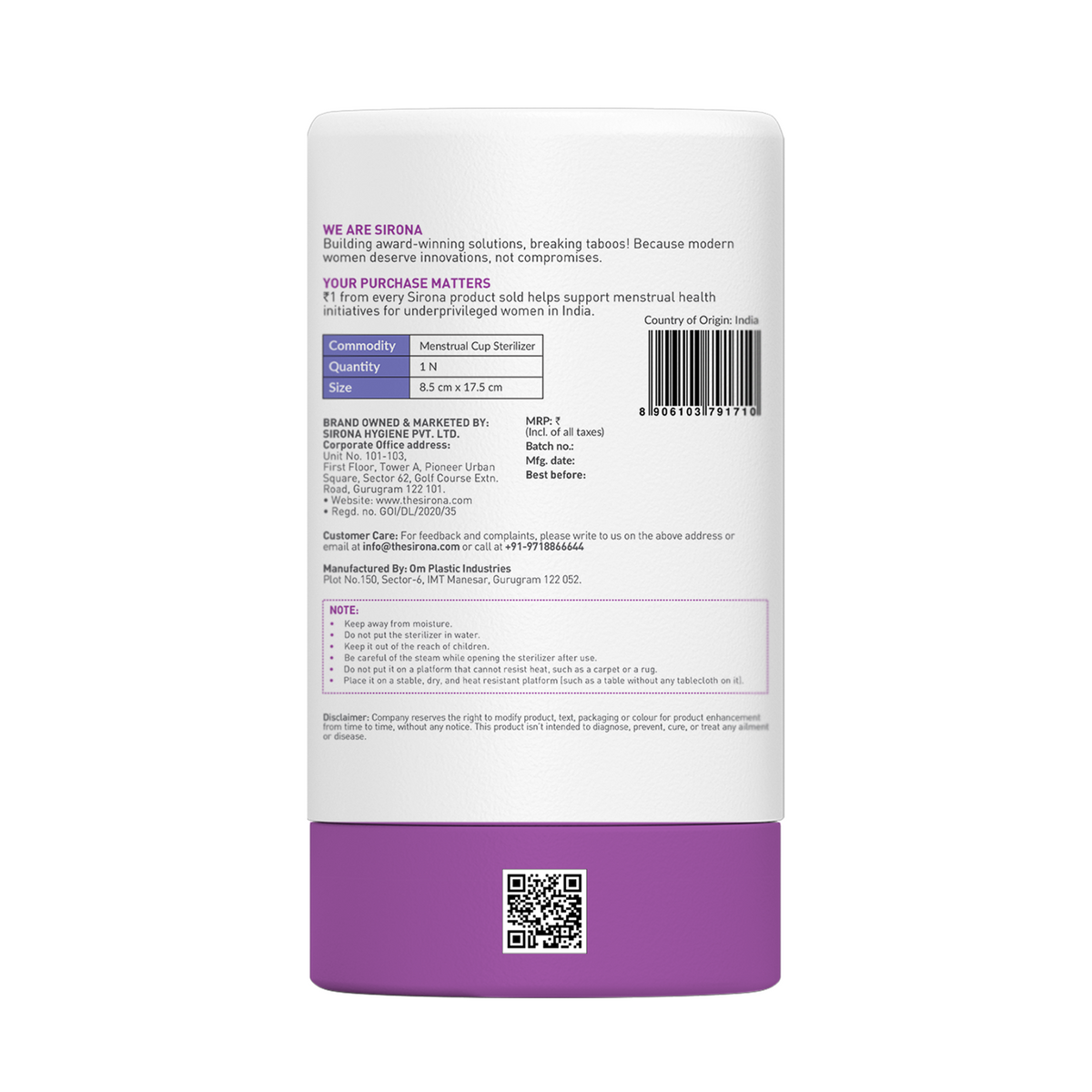 Menstrual Cup Sterilizer