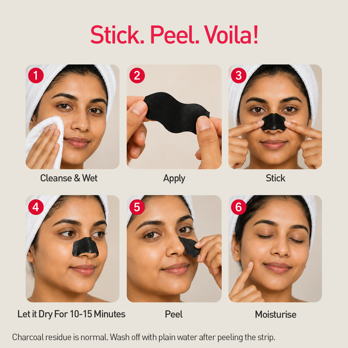 Bamboo Charcoal Nose Strips