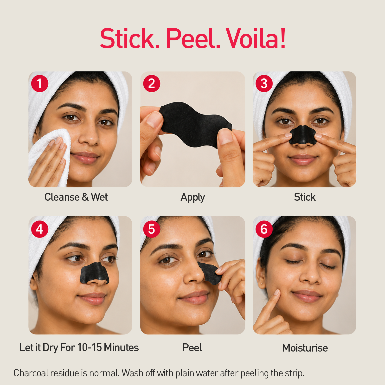 Bamboo Charcoal Nose Strips